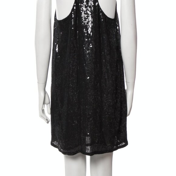 Joie Silk Sequin Shift Dress, Sz L - Picture 3 of 6
